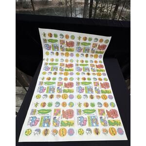 Huge Vtg 1980s NEW Stickers Troll Associates Reading Book Club School 35” Long